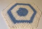 Handmade Crochet Turkish Washcloth, Ophalen, Nieuw, Blauw