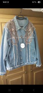 Super gaaf spijker jack van Uwantisell New!, Uwantisell, Blauw, Maat 42/44 (L), Nieuw