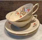 *Set van 2 kop en schotels Ivory body Elfenbein Vintage, Ophalen of Verzenden