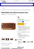 Edifier Mp230, Ophalen of Verzenden, Zo goed als nieuw, Radio