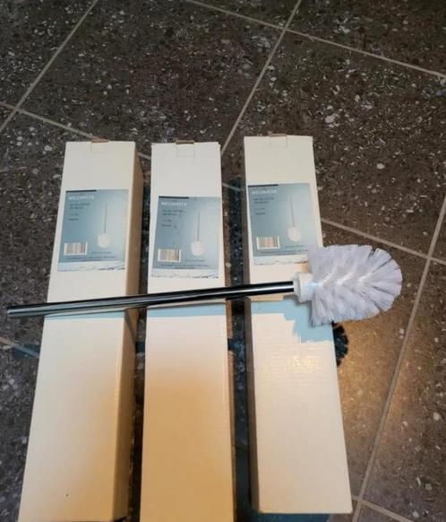 3x nieuwe RVS toiletborstels in doos, Huis en Inrichting, Badkamer | Badtextiel en Accessoires, Nieuw, Overige typen, Ophalen of Verzenden