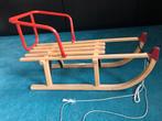 Houten slee, Kinderen en Baby's, Ophalen, Rugleuning, Gebruikt