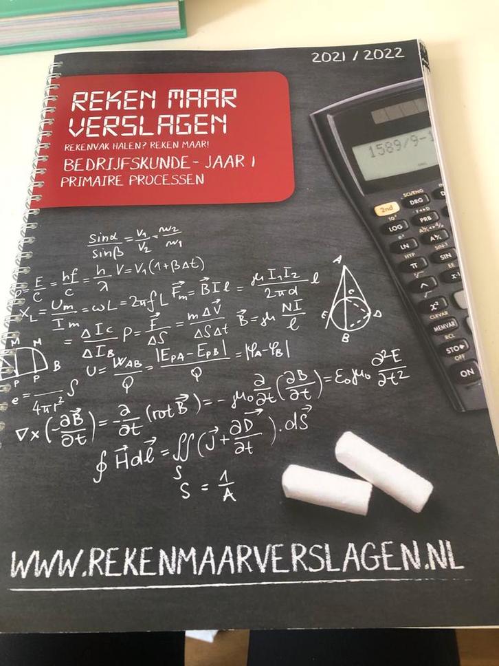 Reken Maar Verslagen Bedrijfskunde Jaar 1, Boeken, Studieboeken en Cursussen, Zo goed als nieuw, HBO, Beta, Ophalen of Verzenden