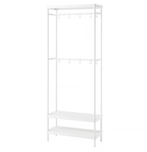 Kapstok met schoenenrek - IKEA MACKAPÄR, Huis en Inrichting, Woonaccessoires | Kapstokken, Gebruikt, Wandkapstok, 150 tot 200 cm