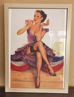 GIL ELVGREN : SEXY PIN UP Kunst Poster in frame, Verzenden