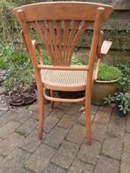 Thonet stoel met armleuning en webbing zitting, Gebruikt, Bruin, Eén, Ophalen