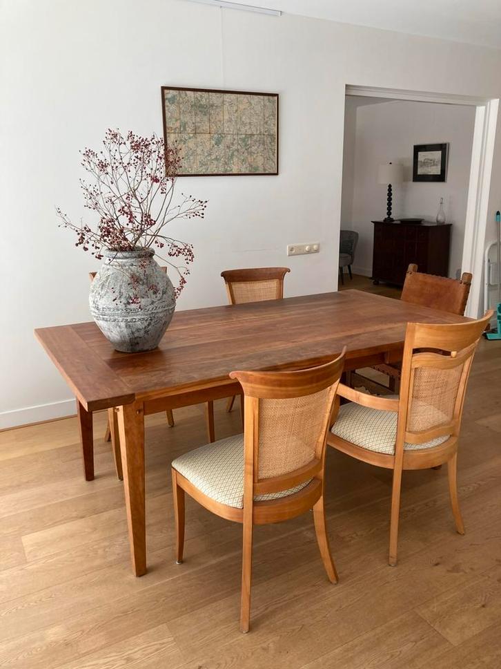 Uitschuifbare Eettafel met Stoelen, Huis en Inrichting, Tafels | Eettafels, Gebruikt, 100 tot 150 cm, 150 tot 200 cm, Vijf personen of meer