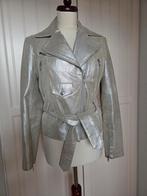 Leren jack goud / zilver maat 40, Ophalen of Verzenden, Zo goed als nieuw, Maat 38/40 (M)