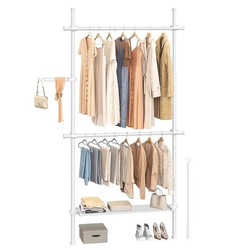 Uitschuifbaar Kledingrek - Wit, Kleding | Dames, Kledingrekken, Nieuw, Ophalen of Verzenden