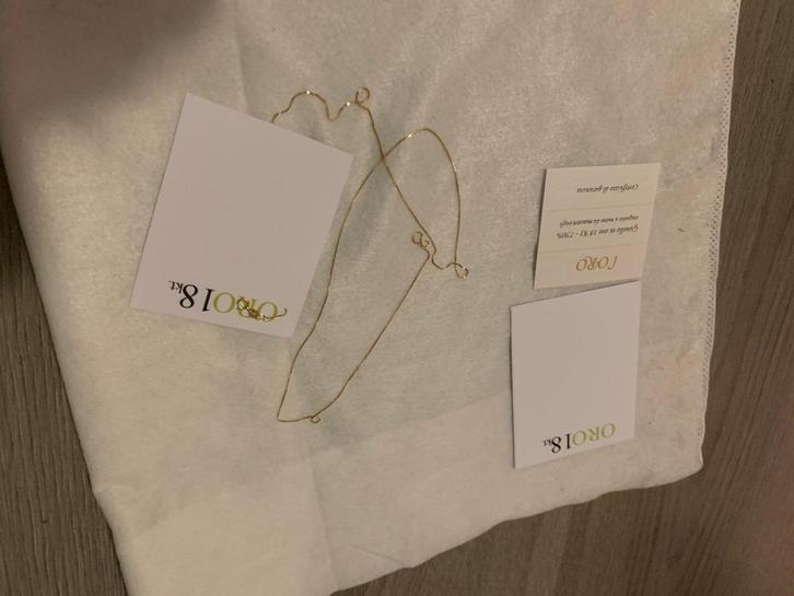 goud ketting Italiaanse goud, Sieraden, Tassen en Uiterlijk, Kettingen, Nieuw, Goud, Goud, Ophalen