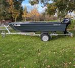 Verano 420 Fish + 15PK Tohatsu + trailer, Watersport en Boten, Vis- en Consoleboten, Ophalen, 10 tot 30 pk, Zo goed als nieuw