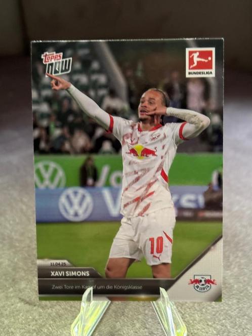 Xavi Simons Topps Now 2025 2 goals, Hobby en Vrije tijd, Stickers en Plaatjes, Nieuw, Plaatje, Ophalen of Verzenden