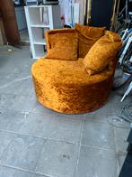 Mooie Oranje Stoel te Koop!, Ophalen of Verzenden, Gebruikt, Stof, 75 tot 100 cm
