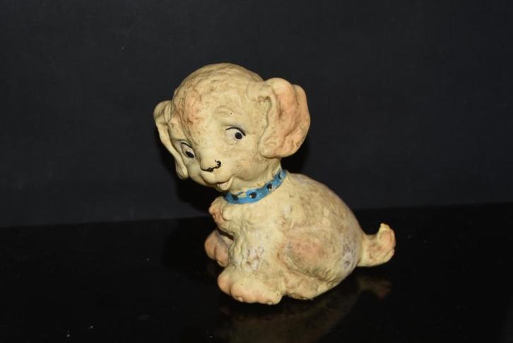 Schattig antieke rubberen hond piepbeest speelgoed, Antiek en Kunst, Antiek | Speelgoed, Ophalen of Verzenden