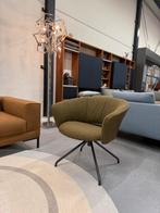Nieuw Label van den Berg Lola Fauteuil groen stof leer
