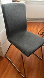 IKEA donker grijze stoel stof (4st), Huis en Inrichting, Stoelen, Ophalen, Zo goed als nieuw, Eén, Stof