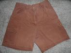 Korte, bruine katoenen broek, maat 42, Maat 42/44 (L), Ophalen of Verzenden, Gedragen, Bruin