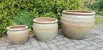 Grote geglazuurde potten rim bowl in 3 maten en 2 kleuren, Ophalen, Rond, Nieuw, Overige materialen