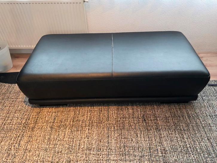 Kunstleren bankje / salontafel - 165cm, Huis en Inrichting, Banken | Voetenbanken en Poefen, Gebruikt, 125 cm of meer, 75 tot 100 cm