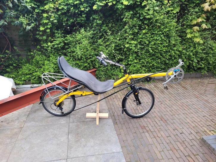 Flevobike ligfiets 50/50 geel., Fietsen en Brommers, Fietsen | Ligfietsen, Zo goed als nieuw, Ophalen of Verzenden