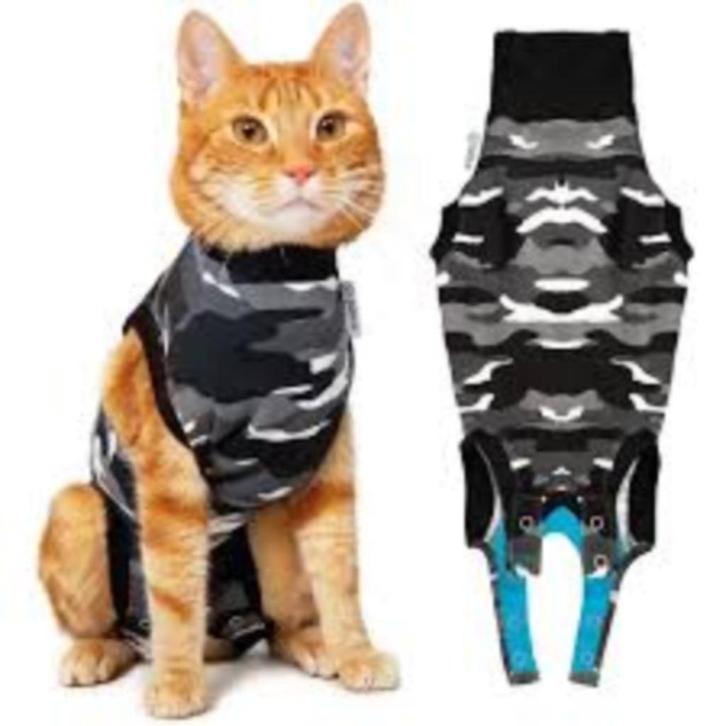 Suitical Recovery Suit Kat: maat XXS - camouflageprint, Dieren en Toebehoren, Katten-accessoires, Ophalen of Verzenden