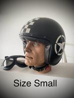 Vintage helm met motor bril, Overige merken, Jethelm, Dames, Tweedehands
