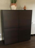 Karat Kast - Donkerbruin/Zwart Eiken, Huis en Inrichting, Ophalen, Zo goed als nieuw