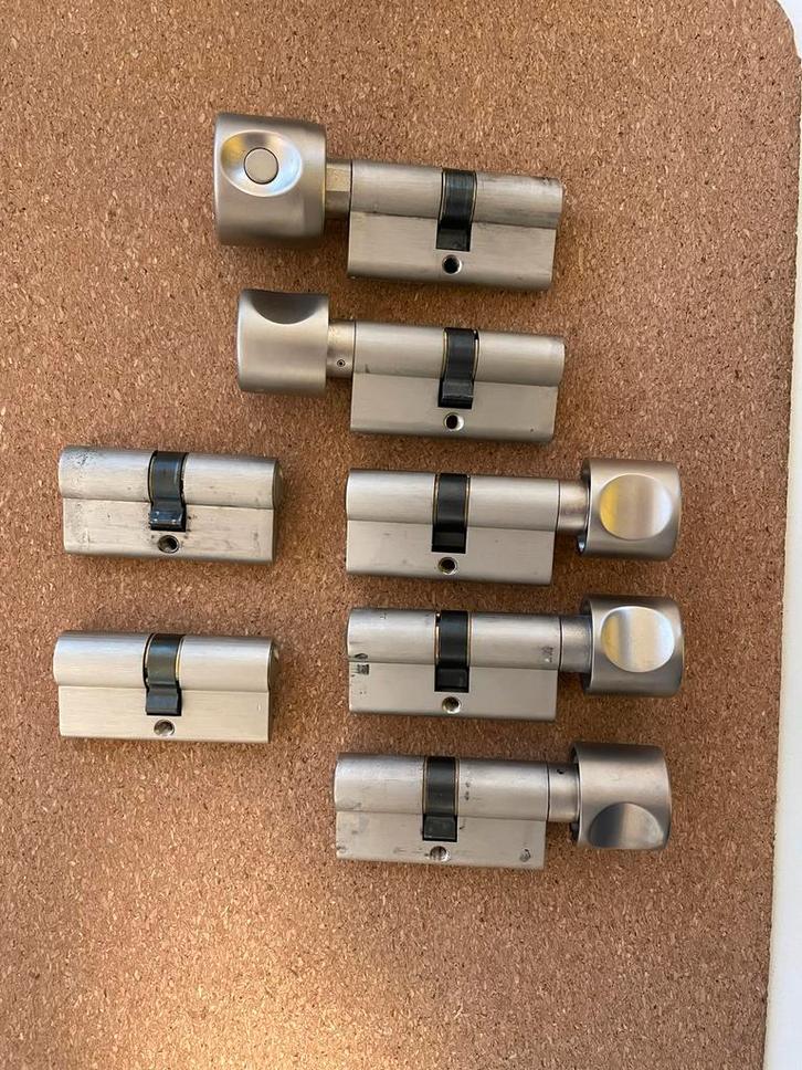 DOM Plura SKG*** Cilinders Gelijksluitend, Doe-het-zelf en Verbouw, Hang- en Sluitwerk, Zo goed als nieuw, Slot, Overige materialen