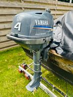 Sloep +-4m / boot met motor / vissersboot/4 PK Yamaha 4 takt, Watersport en Boten, Sloepen, Tot 10 pk, Ophalen of Verzenden, Zo goed als nieuw