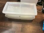 Plastic bakken met deksel, Doe-het-zelf en Verbouw, Kratten en Dozen, Ophalen, 75 tot 100 cm, Zo goed als nieuw, Minder dan 40 cm