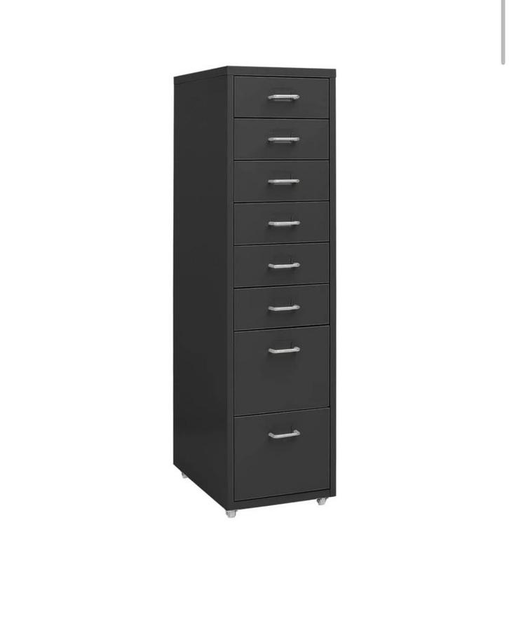 Ladeblok verrijdbaar 28x41x109 cm metaal antracietkleurig, Huis en Inrichting, Kasten | Lockerkasten, Nieuw, Ophalen of Verzenden