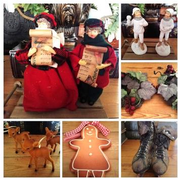 Diverse kerstspulletjes hertjes kransjes beeldjes koekhanger beschikbaar voor biedingen