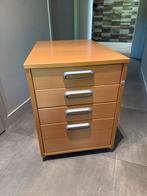 Ladenkast bureau - stevige kwaliteit, Ophalen, Met wielen, Zo goed als nieuw, Bureau