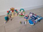 Lego friends pizzeria 41705 en kart onderhoudstruck 41348, Lego, Zo goed als nieuw, Ophalen