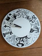 Vintage Ikea metalen wandklok klok Retro Onskedrom, Ophalen of Verzenden, Gebruikt, Analoog, Wandklok