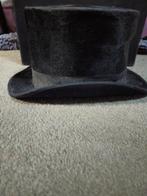 Vintage hoge velvet hoed, Ophalen of Verzenden