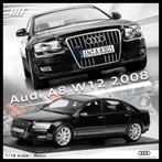 Pre-Order Audi A8 W12 2008 1:18 motorhelix zwart, Ophalen of Verzenden, Nieuw, Auto, Overige merken