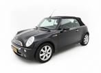 Mini 1.6 16V ONE Cabrio 2008 Zwart, Auto's, Mini, Zwart, 4 cilinders, Cabriolet, 4 stoelen