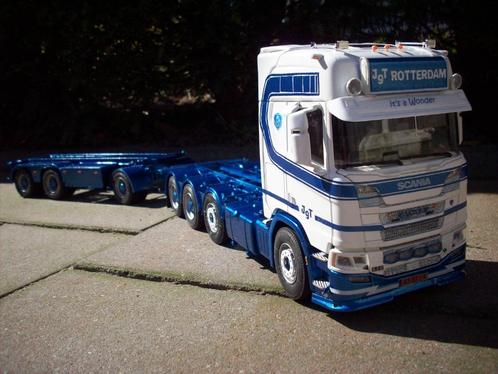 Scania Next Gen container combi, Hobby en Vrije tijd, Modelbouw | Auto's en Voertuigen, Zo goed als nieuw, Truck, Groter dan 1:32