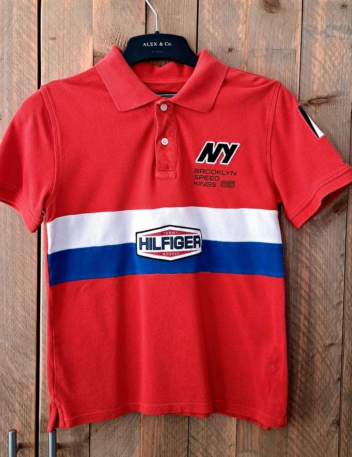 Mooie Tommy Hilfiger Polo maat 152, Kinderen en Baby's, Kinderkleding | Maat 152, Gebruikt, Jongen, Shirt of Longsleeve, Ophalen of Verzenden