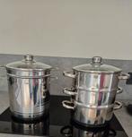 Spaghetti asperge pan en 3 delige pan, Huis en Inrichting, Keuken | Potten en Pannen, Ophalen, Rvs