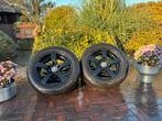 Zwarte velgen met zo goed als nieuwe All Season banden, Ophalen, Gebruikt, 16 inch, Banden en Velgen