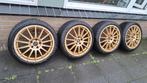 TEC Lichtmetalen Sportvelgen Goud 18" 5x112, Auto-onderdelen, Banden en Velgen, Ophalen, 18 inch, Zomerbanden