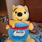 Winnie de Pooh knuffel met honingpot fotolijst 25 cm, Winnie de Poeh of vrienden, Ophalen of Verzenden, Knuffel, Zo goed als nieuw