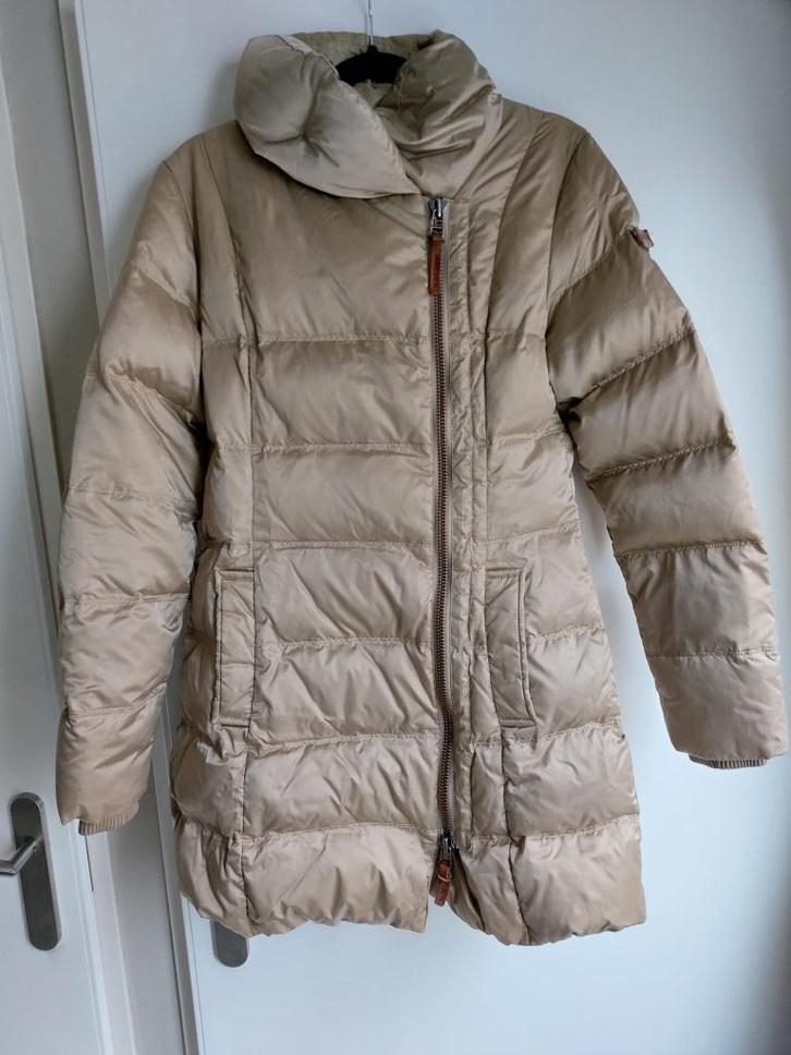 Moscow jas maat S, Kleding | Dames, Jassen | Winter, Zo goed als nieuw, Maat 36 (S), Beige, Ophalen of Verzenden