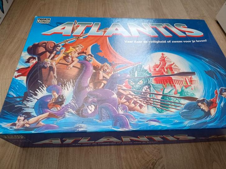 Atlantis Bordspel Parker - Vaar naar de veiligheid!, Hobby en Vrije tijd, Gezelschapsspellen | Bordspellen, Gebruikt, Drie of vier spelers