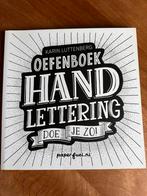 Handlettering Instructieboek - Karin Luttenberg, Ophalen of Verzenden, Zo goed als nieuw, Tekenen en Schilderen