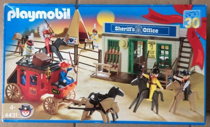 Playmobil 4431 - Westerndorp, Kinderen en Baby's, Speelgoed | Playmobil, Zo goed als nieuw, Complete set, Ophalen