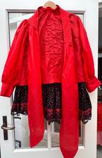 3 dlg folklore danseres maat 42/44 (rok, blouse, haarband), Ophalen of Verzenden, Zo goed als nieuw, Maat 42/44 (L), Carnaval