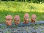 Leuke (tuin) beelden verschillende hoofden, Ophalen of Verzenden, Gebruikt, Overige materialen